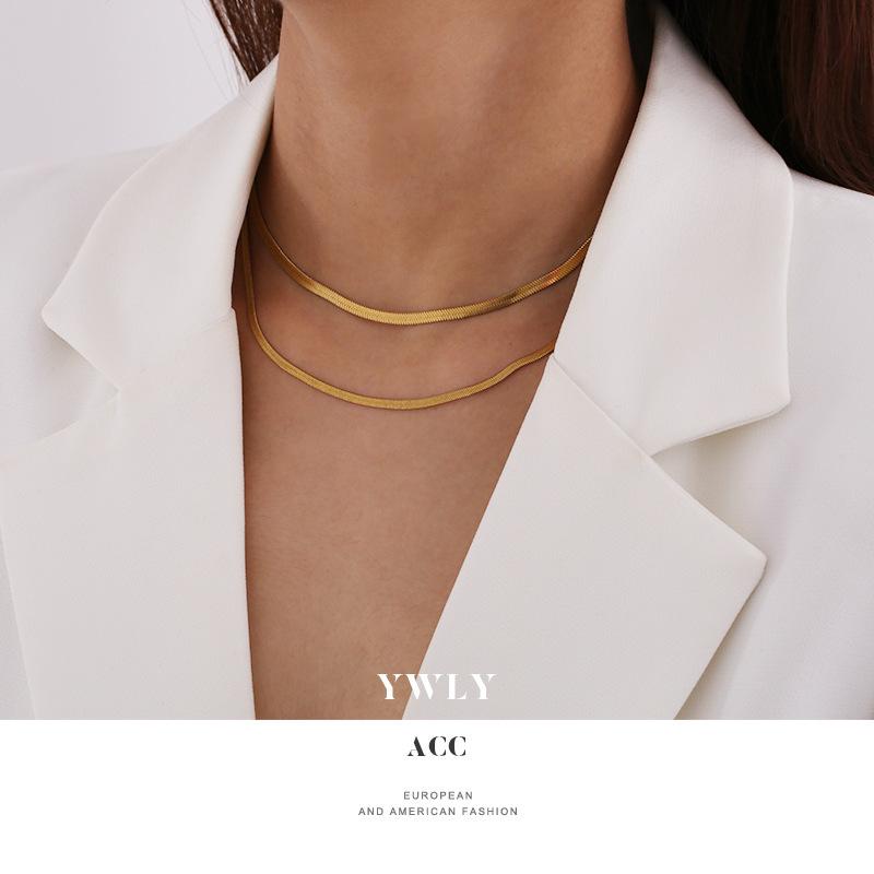 Chokers 2021 2-Ply Gold Color Chain Vintage Necklace Choker Hip Hop Jewelry Body For Women Wholesale Lots Bulk
Chokers 2021 2-Ply Gold Color Chain Vintage Necklace Choker Hip Hop Jewelry Body For Women Wholesale Lots Bulk