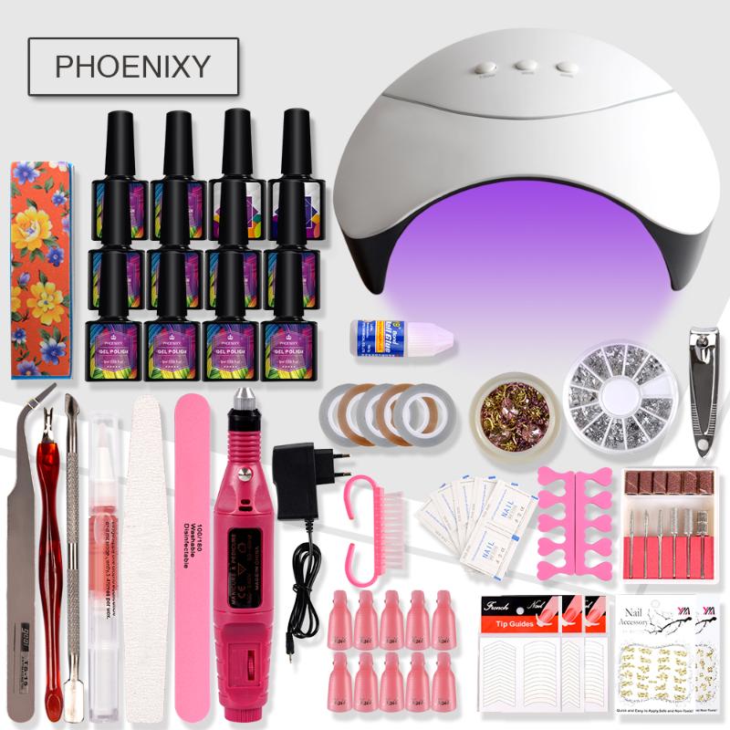 Nail Set UV LED Lamp Dryer With 10 Colors Nail Gel Polish Kit Soak Off Electric Manicure Drill Machine Kit Art Tools
Nail Set UV LED Lamp Dryer With 10 Colors Nail Gel Polish Kit Soak Off Electric Manicure Drill Machine Kit Art Tools