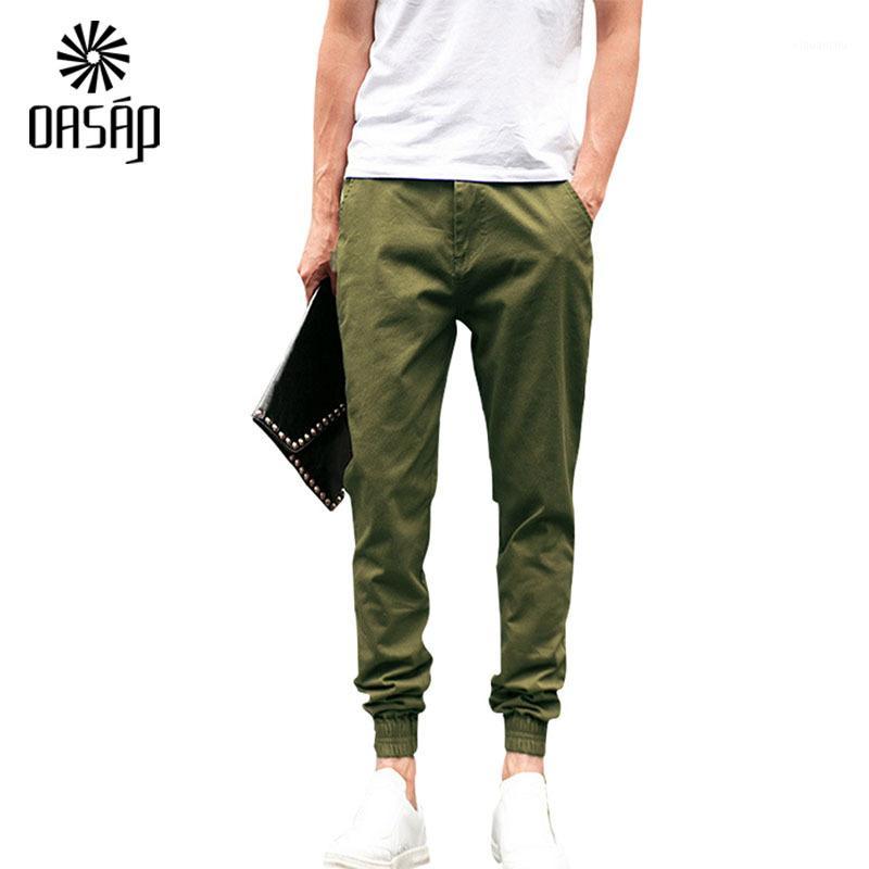 

Men's Pants Wholesale-OASAP Men 2021 Summer Black Navy Casual Slim Fit Cotton Sweatpants Trousers Harem Joggers-777411