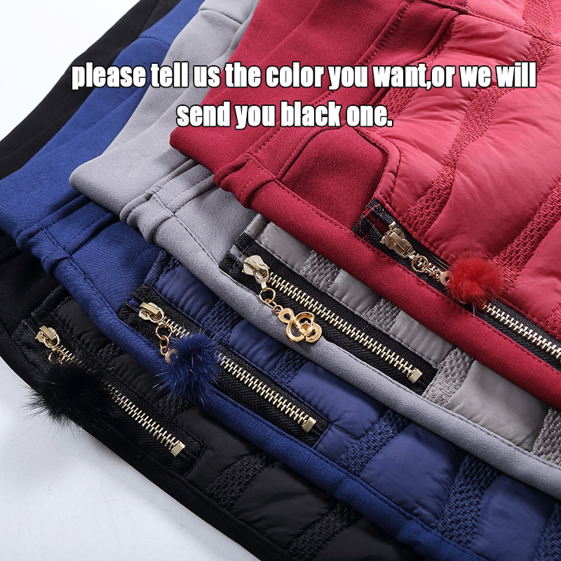 Winter Splice Velvet Trousers Women Thicker Elastic 4 colors Zipper High-waist Pencil Pants Fashion Windproof Warm Leggings 201228