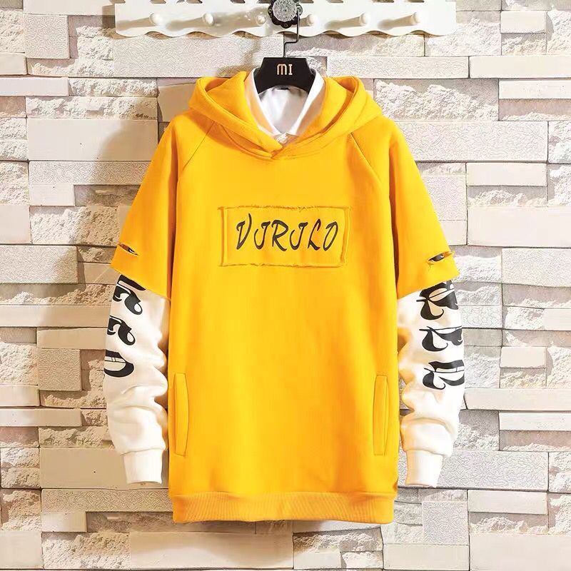 2020 Spring Autumn Men's Hoodie Hip Hop Trend Patchwork Pullover Sweatshirt Men Casual Men Clothing Loose Streetwear Men Hoodies, Yellow
2020 Spring Autumn Men's Hoodie Hip Hop Trend Patchwork Pullover Sweatshirt Men Casual Men Clothing Loose Streetwear Men Hoodies, Yellow