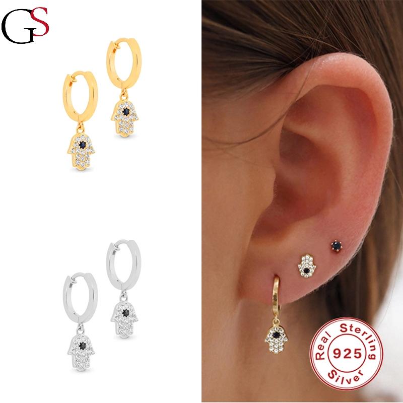 GS Boucle Oreille Femme 2021 Zircon Palm-shape Hoop Earrings For Women 925 Sterling Silver Aretes Fine Jewelry Gift For Party
GS Boucle Oreille Femme 2021 Zircon Palm-shape Hoop Earrings For Women 925 Sterling Silver Aretes Fine Jewelry Gift For Party
