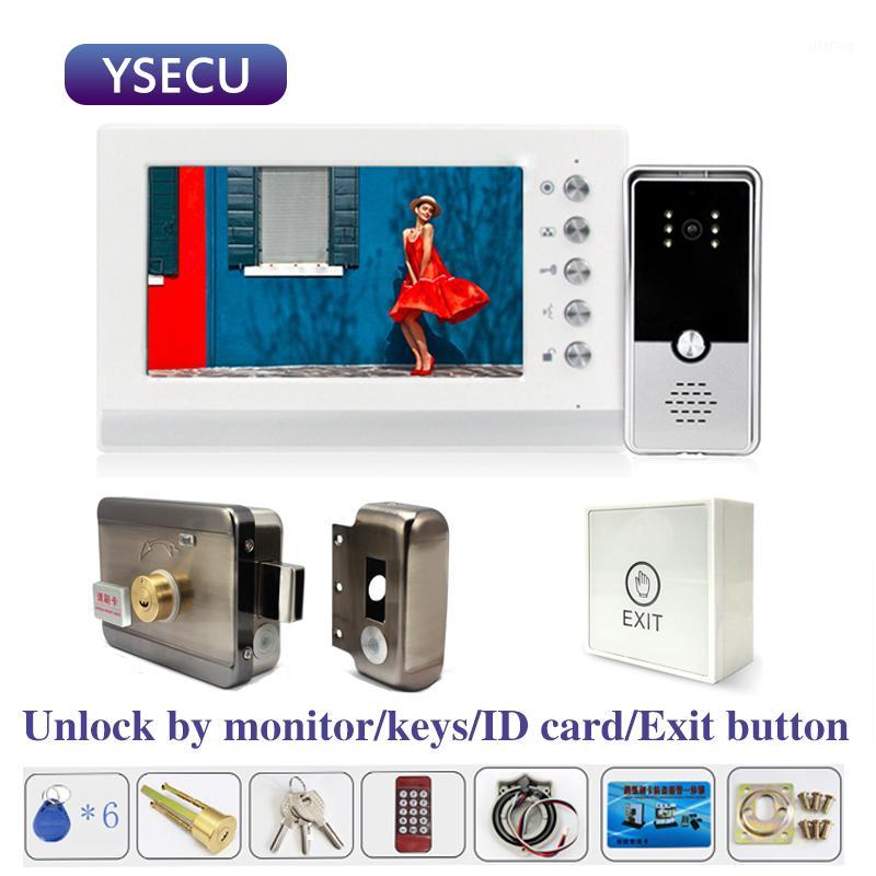 YSECU 7 inch 1000TVL HD Video intercom with Lock for Apartment Home Electric Lock Door Access Control 3A Power exit button1
YSECU 7 inch 1000TVL HD Video intercom with Lock for Apartment Home Electric Lock Door Access Control 3A Power exit button1