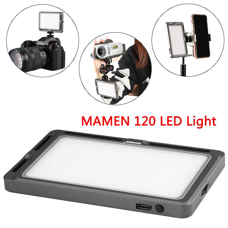MAMEN 120 3000-6500K LED Video Light Portable Photography Fill Light for Photo Studio Video Lighting LED-120B 3000mAh
MAMEN 120 3000-6500K LED Video Light Portable Photography Fill Light for Photo Studio Video Lighting LED-120B 3000mAh