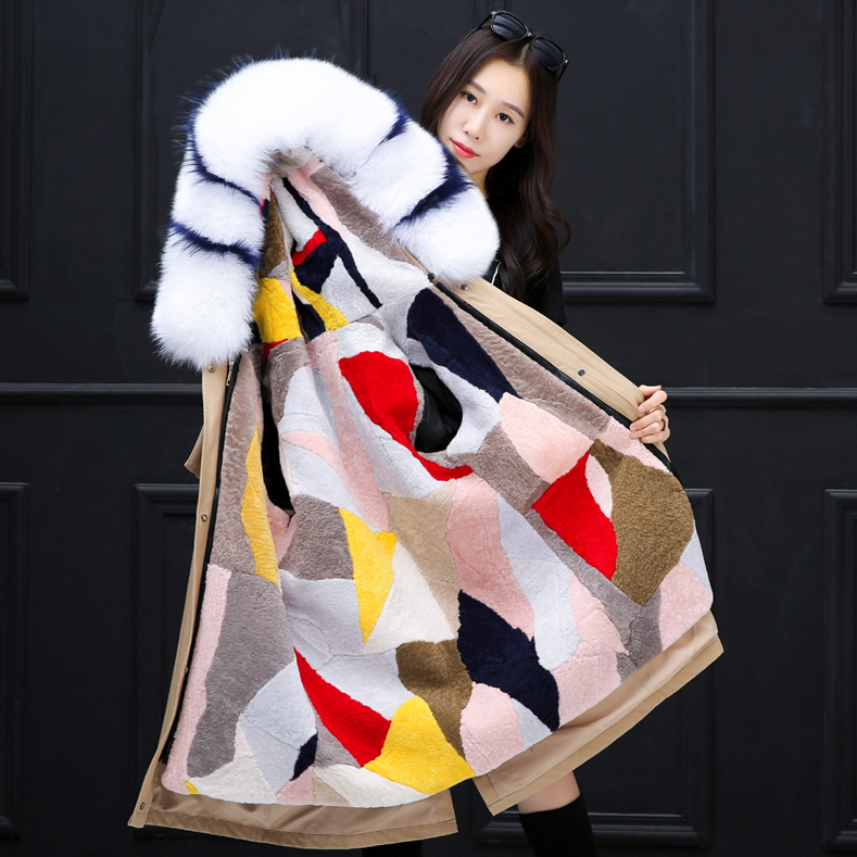Lining Parka Sheepskin Outerwear Mainly Women Raccoon Coats Natural Fox Fur Collar with Detachabl Wool Hood Slc3, The picture
Lining Parka Sheepskin Outerwear Mainly Women Raccoon Coats Natural Fox Fur Collar with Detachabl Wool Hood Slc3, The picture