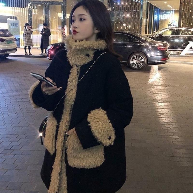 Jacket Winter Women Faux Fur Coat Female Winter Jackets Faux Lamb Fur Warm Thick Fluffy Jacket Long Coat Retro Women, Bl
Jacket Winter Women Faux Fur Coat Female Winter Jackets Faux Lamb Fur Warm Thick Fluffy Jacket Long Coat Retro Women, Bl