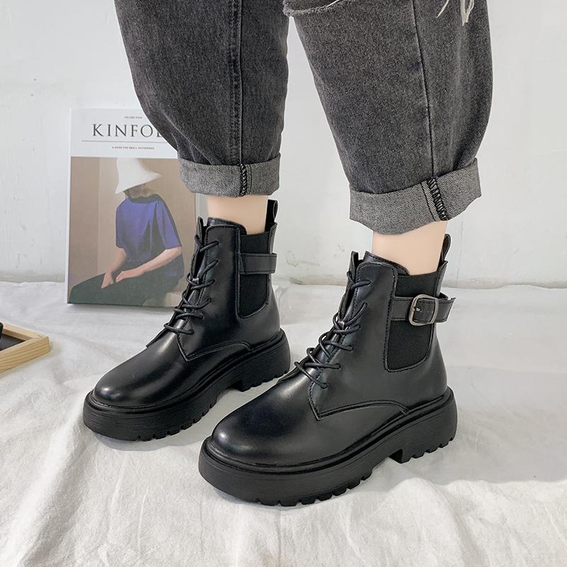 Lace Up Women's Boots Autumn Female Shoes Boots-Women Round Toe Luxury Designer Ladies 2020 Mid-Calf Rock Low Black Lolita Rubbe
Lace Up Women's Boots Autumn Female Shoes Boots-Women Round Toe Luxury Designer Ladies 2020 Mid-Calf Rock Low Black Lolita Rubbe