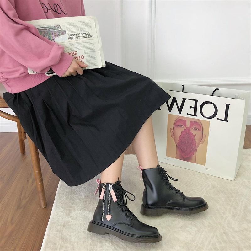 JK Lovely Women Female Lolita Girls Student Flats Short Boots School Preppy Casual Uniform Boots1, Black
JK Lovely Women Female Lolita Girls Student Flats Short Boots School Preppy Casual Uniform Boots1, Black