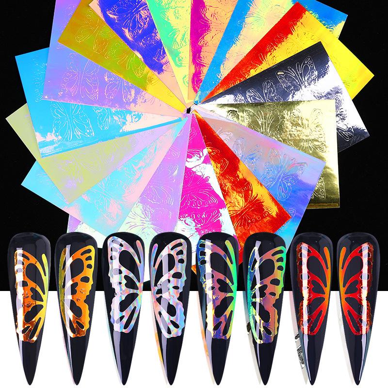 16PCS Flash Holographic Fire Flame Nail Sticker Tape Sticker Thin Laser Stripe Nail Art Aluminum foil transfer, 1232
16PCS Flash Holographic Fire Flame Nail Sticker Tape Sticker Thin Laser Stripe Nail Art Aluminum foil transfer, 1232