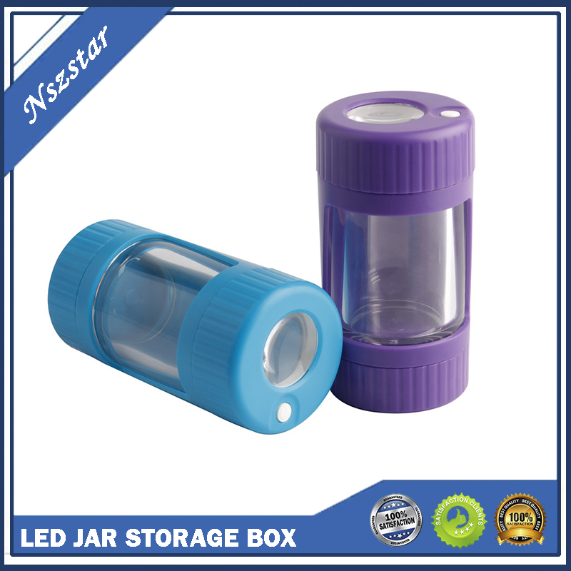 Led Glow Jar Storage Container with Bottom Grinder 155ml Stash Jar 4 Colors Dry Herb Tobacco Glowing Vacuum Bottles
Led Glow Jar Storage Container with Bottom Grinder 155ml Stash Jar 4 Colors Dry Herb Tobacco Glowing Vacuum Bottles