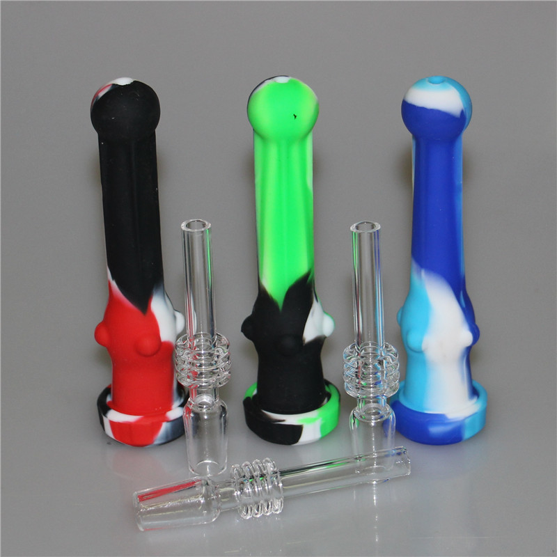Smoking Silicone Nectar Collector mini silicone water bong dab rigs with 14mm Titanium & Quartz Tips Nector Collectors Kit
Smoking Silicone Nectar Collector mini silicone water bong dab rigs with 14mm Titanium & Quartz Tips Nector Collectors Kit