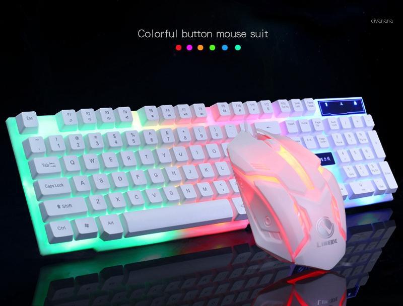 Ergonomic keyboard mouse gaming set rainbow wired PC Gamer suspension Mechanical Laptop Backlit Illuminated mouse white kit1
Ergonomic keyboard mouse gaming set rainbow wired PC Gamer suspension Mechanical Laptop Backlit Illuminated mouse white kit1