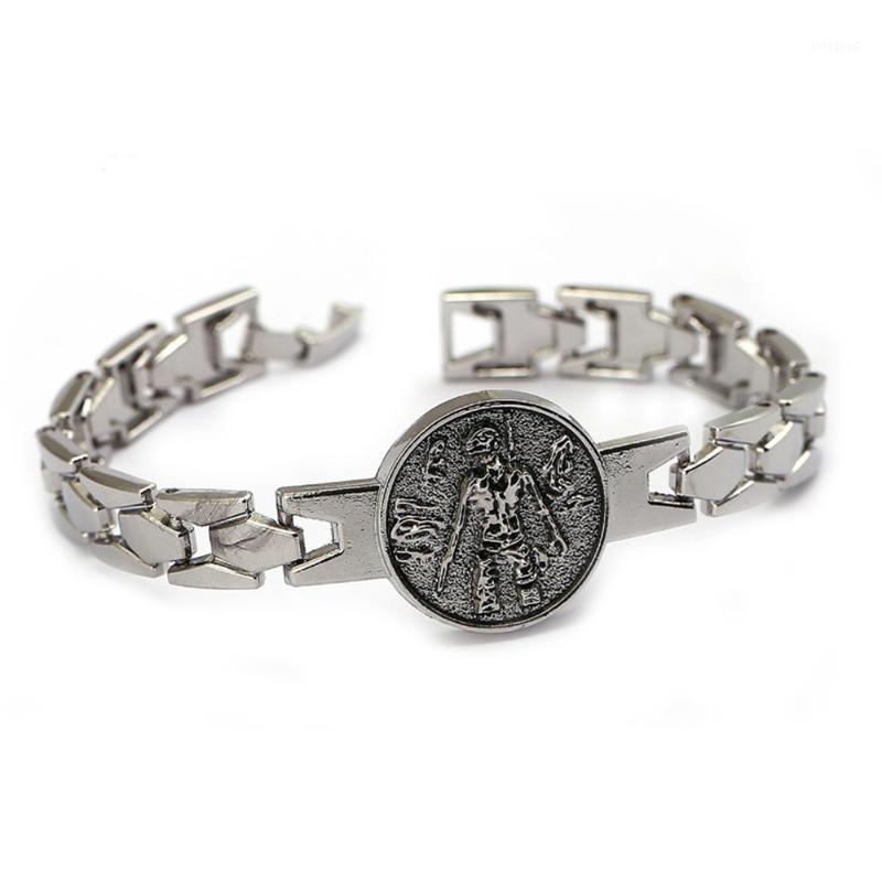 Charm Bracelets Mengtuyi Playerunknown's Battlegrounds PUBG Bracelet Men Alloy Chain Bangles Women Game Jewelry Bangle Accessory Homme1
Charm Bracelets Mengtuyi Playerunknown's Battlegrounds PUBG Bracelet Men Alloy Chain Bangles Women Game Jewelry Bangle Accessory Homme1
