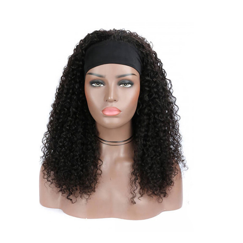 Brazilian Bangs Full-machanism Wigs Deep Wave 10-32" Wig Capless 100% Virgin Human Hair Water Wave Kinky Curly Kinky Straight Yaki