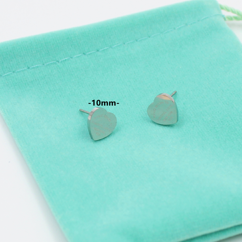 New Style Stainless Steel Fashion 10mm T Ear Stud Jewelry Heart-Shaped Pendant Earrings Love Earrings For Women's Party Wedding Gifts Wholesale
New Style Stainless Steel Fashion 10mm T Ear Stud Jewelry Heart-Shaped Pendant Earrings Love Earrings For Women's Party Wedding Gifts Wholesale