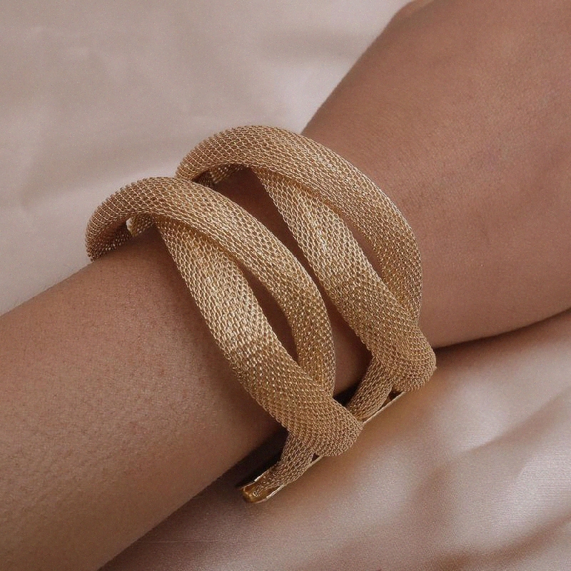 Exaggeration Mesh Cable Cuff Bracelet for Women 2020 Trendy Gold Mesh Bangle Bracelets Statement Jewelry Gift XJxI#
Exaggeration Mesh Cable Cuff Bracelet for Women 2020 Trendy Gold Mesh Bangle Bracelets Statement Jewelry Gift XJxI#