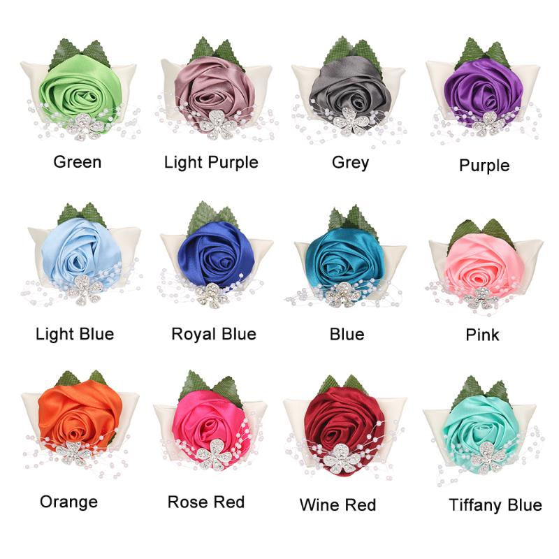 Wedding Wrist Flower Rose Silk Ribbon Bride Corsage Hand Decorative Wristband Bracelet Bridesmaid Curtain Band Clip Bouquet, Pink
Wedding Wrist Flower Rose Silk Ribbon Bride Corsage Hand Decorative Wristband Bracelet Bridesmaid Curtain Band Clip Bouquet, Pink