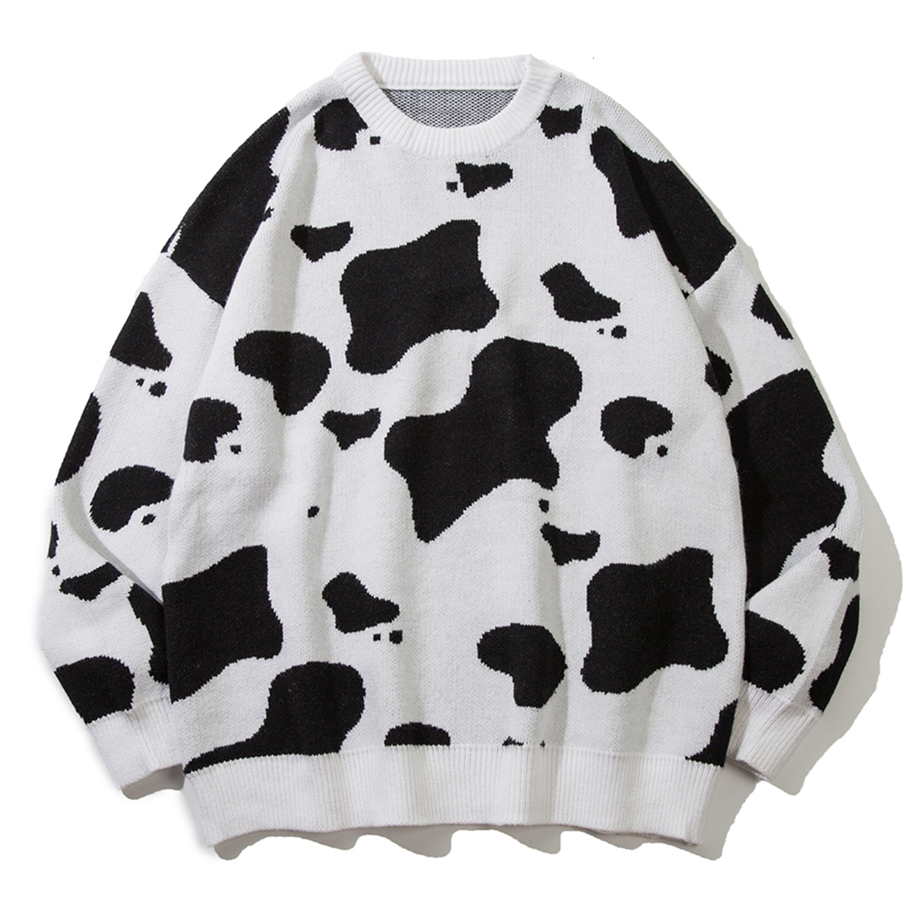 New 2021 Cow Full Print Knitted Winter Oversize Harajuku Streetwear Retro Sweater Pullovers Men Hip Hop Knit Pullover Unisex 34em, White
New 2021 Cow Full Print Knitted Winter Oversize Harajuku Streetwear Retro Sweater Pullovers Men Hip Hop Knit Pullover Unisex 34em, White