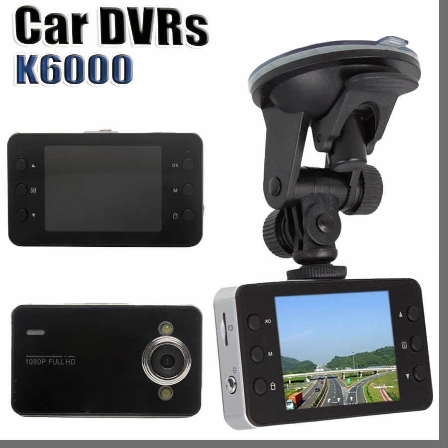 

K6000 2.4" Full HD 720P TFT SCREEN Camera Car DVR Camera Recorder Dash Cam Camcorder Vehicle With G-sensor Registrator with Retail Box