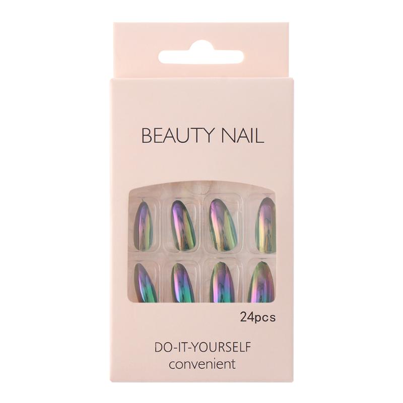 24pcs detachable fake nail stiletto mirror laser wearable fake nail full coverage DIY tip with pressure glue, 10
24pcs detachable fake nail stiletto mirror laser wearable fake nail full coverage DIY tip with pressure glue, 10