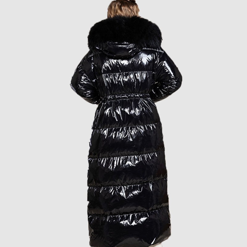 High Quality Winter Jacket Women Thick Parka Plus Size XLong Bio fluff Hooded Winter coat European style Warm Outwear Y201001
