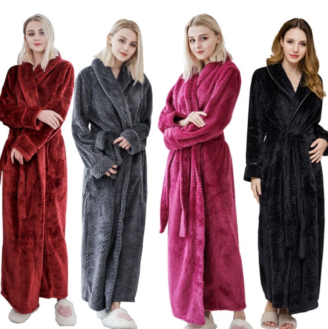 Women Casual Sleepwear Autumn Winter Thicken Puls Size Long Nightgown Female Bath Robe Womens Casual Home Wear Pajamas, Orange
Women Casual Sleepwear Autumn Winter Thicken Puls Size Long Nightgown Female Bath Robe Womens Casual Home Wear Pajamas, Orange