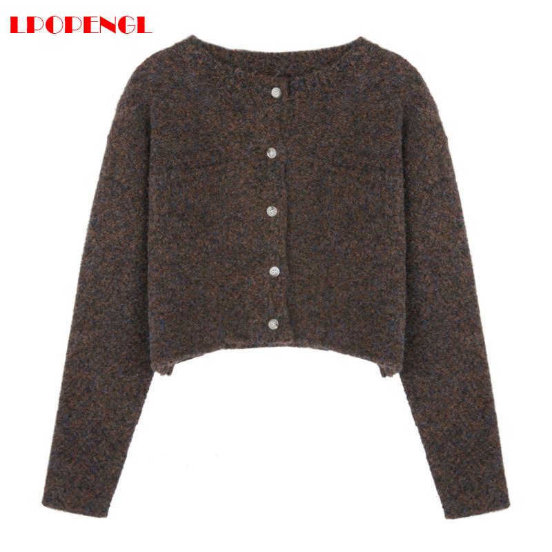 Autumn Winter Knitted Sweater 2020 Cardigan Button Top Polyester Material Round Neck Fashion Versatile Loose Regular Korean, Green
Autumn Winter Knitted Sweater 2020 Cardigan Button Top Polyester Material Round Neck Fashion Versatile Loose Regular Korean, Green