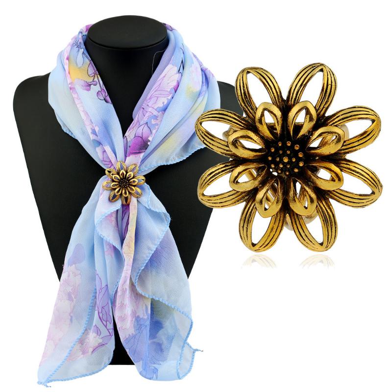 Vintage Shawl Scarf Buckle New Fashion Three Circle Sun Flower Stewardess Scarves Buckle Clips Jewelry Women Accessories
Vintage Shawl Scarf Buckle New Fashion Three Circle Sun Flower Stewardess Scarves Buckle Clips Jewelry Women Accessories
