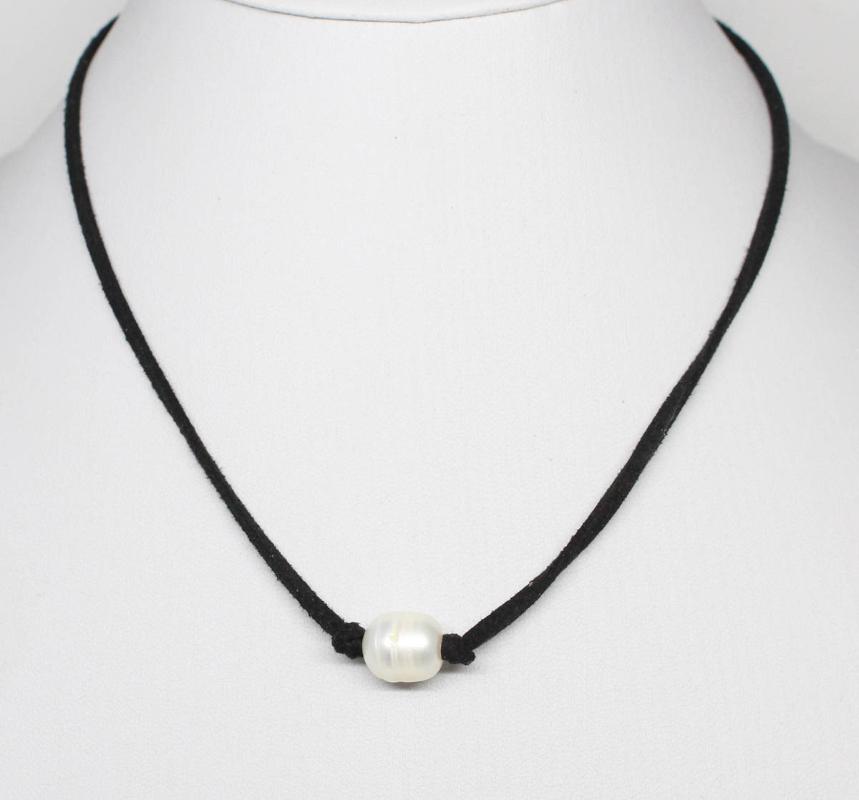 10mmx12mm TearDrop Growth Rings Real Pearl Single Beads Black Leather Choker Pendant Necklace 17.5 inches Choose Color
10mmx12mm TearDrop Growth Rings Real Pearl Single Beads Black Leather Choker Pendant Necklace 17.5 inches Choose Color