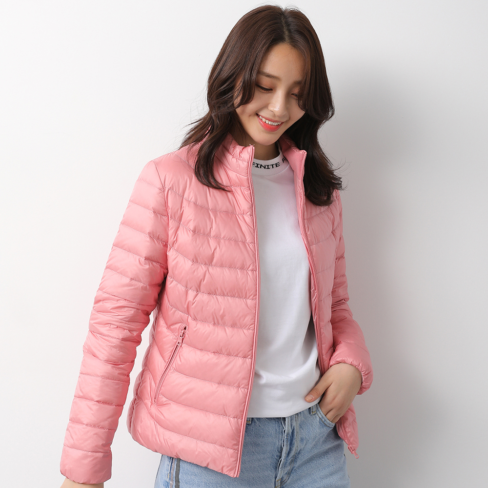 YAYA Woman 90% White Duck Down Jacket Light Short Down Coat UV Thermal Storage Down Jacket Waterproof Windproof Outerwear 201029