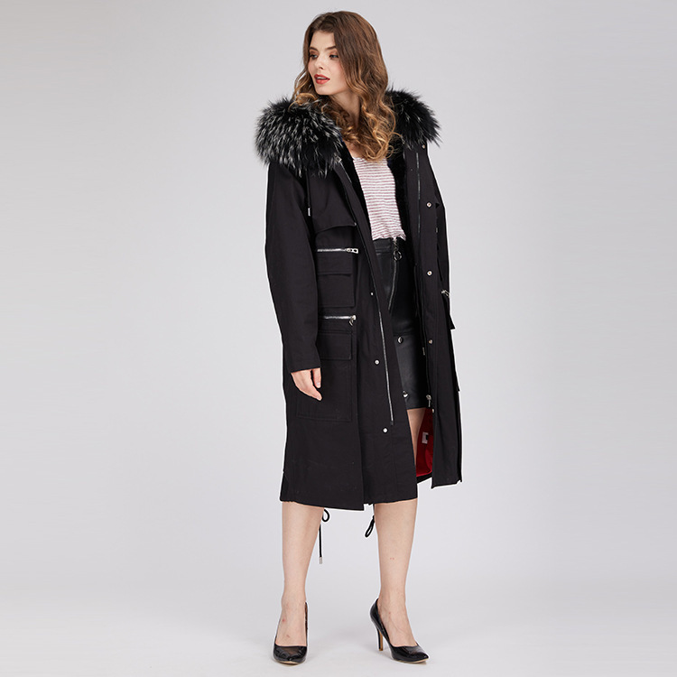 2020 yiwu new cool raccoon dog fur rex rabbit skin lining parka fresh fashion jacket, Black
2020 yiwu new cool raccoon dog fur rex rabbit skin lining parka fresh fashion jacket, Black