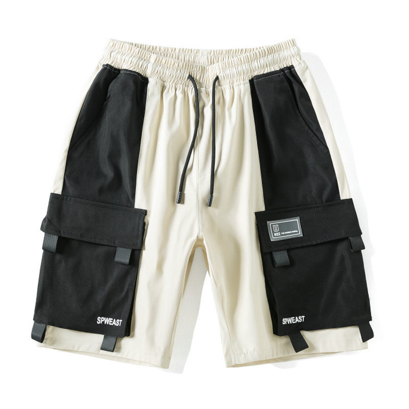 Streetwear Summer Men's Shorts Casual Sidepocket Cargo Shorts Men 2020 New Bermuda Knee Length Men Short Pants T200409
