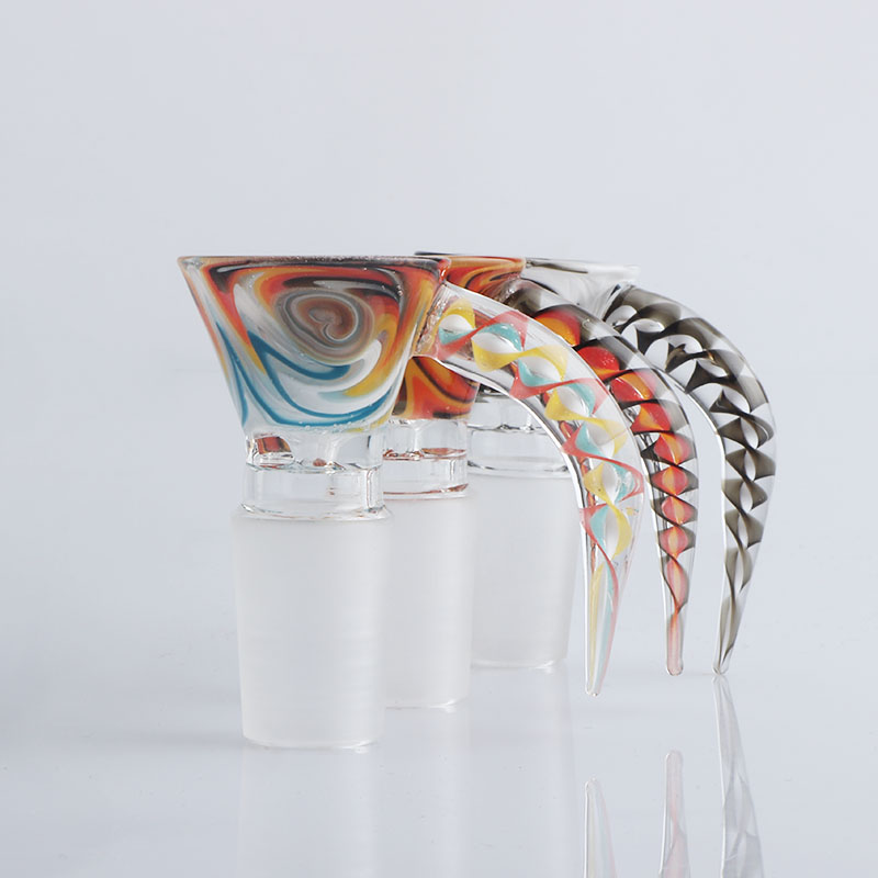 Wig Wag Glass Bowl With Handle Colorful 14mm 18mm Glass Bowls Bong Bowl Tobacco Bowl Piece Smoking Accessories For Glass Bongs Dab Rigs
Wig Wag Glass Bowl With Handle Colorful 14mm 18mm Glass Bowls Bong Bowl Tobacco Bowl Piece Smoking Accessories For Glass Bongs Dab Rigs