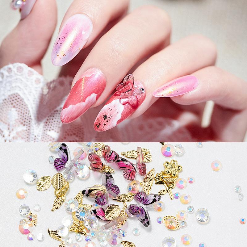 1 Box 3D Mixed Butterfly Shape Metal Decorations Gems Rhinestone Vivid Butterfly Design Nail Art Deco DIY Nail Accessories
1 Box 3D Mixed Butterfly Shape Metal Decorations Gems Rhinestone Vivid Butterfly Design Nail Art Deco DIY Nail Accessories