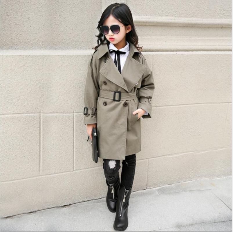 Girl Trench Coat New Autumn Winter Belt Double-breasted Kids Trench Coat Fashion High-grade Teenage Long Windbreaker 10 12 14Y, Beige
Girl Trench Coat New Autumn Winter Belt Double-breasted Kids Trench Coat Fashion High-grade Teenage Long Windbreaker 10 12 14Y, Beige