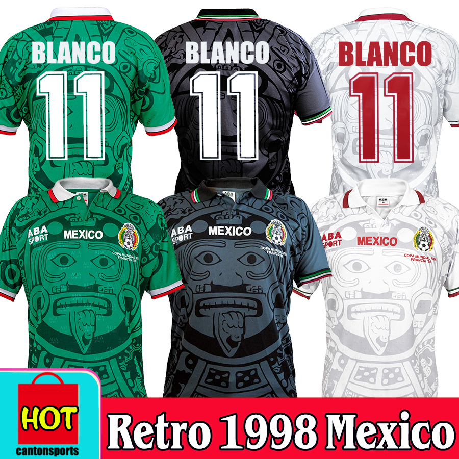 Thailand Quality Retro 1998 Mexico World Cup Classic Vintage Soccer jerseys HERNANDEZ 11# BLANCO Home Green Away White Football Shirts, Retro 1998 mexico green no name
Thailand Quality Retro 1998 Mexico World Cup Classic Vintage Soccer jerseys HERNANDEZ 11# BLANCO Home Green Away White Football Shirts, Retro 1998 mexico green no name