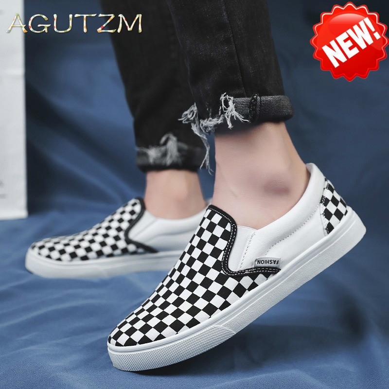 Black red Men Casual Shoes Simple Canvas Mens Loafers High Quality Anti-Slip Comfortable Vulcanized Shoe Man's Flats f48 Y200801