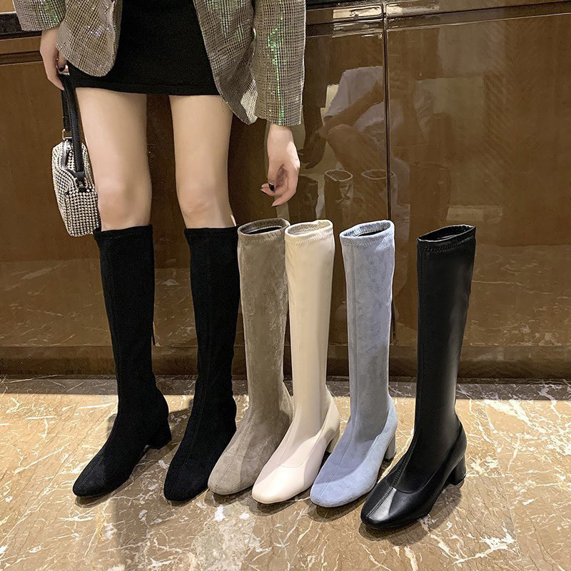 2021 New Women's Stretch Knee Suede High Heels Shoes Fashion Autumn Woman Footwear Casual Ladies Long Boots Avz4, Beige pu
2021 New Women's Stretch Knee Suede High Heels Shoes Fashion Autumn Woman Footwear Casual Ladies Long Boots Avz4, Beige pu