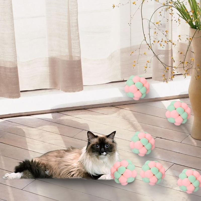 6PCS Popular 2021 New Pet Cat Toy Hand Made Plush Bells Bouncy Ball Interactive Chew Toy Pet Gift Jouet de chat @40
6PCS Popular 2021 New Pet Cat Toy Hand Made Plush Bells Bouncy Ball Interactive Chew Toy Pet Gift Jouet de chat @40