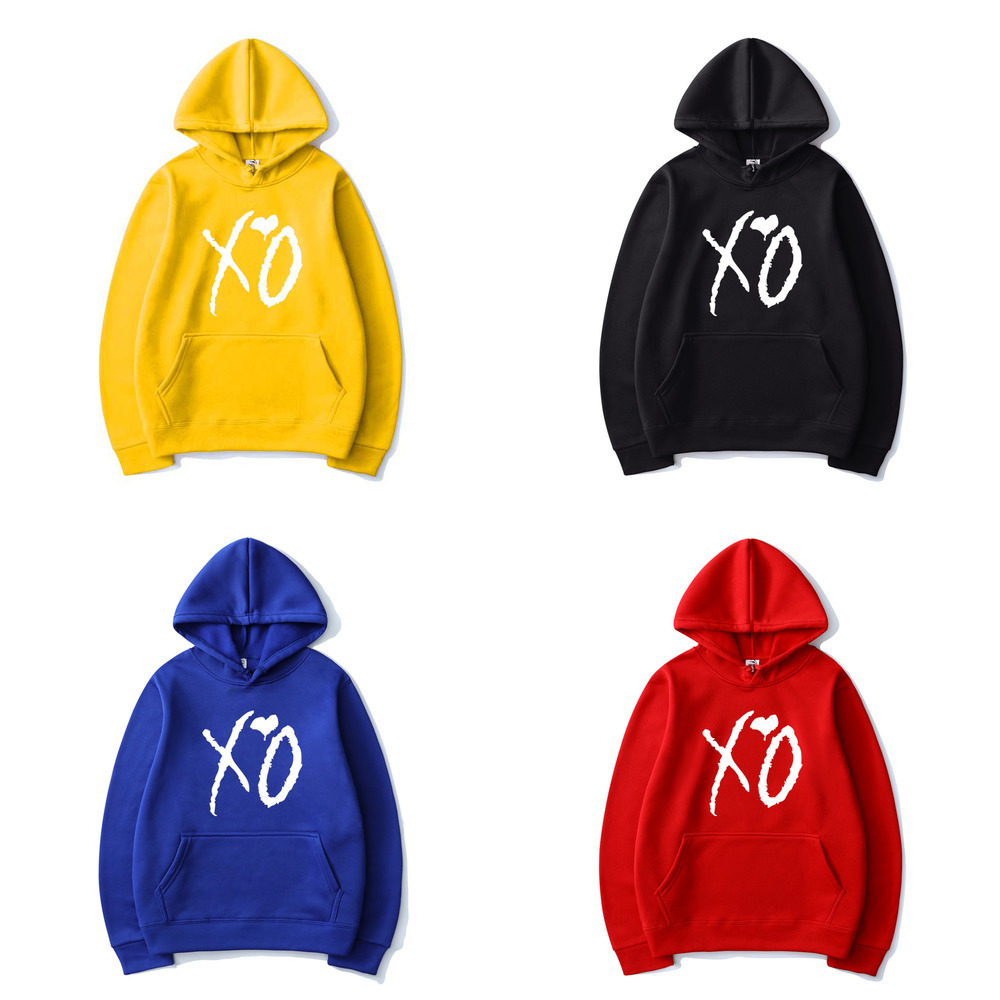 the Weeknd Solid Color Printed Hoodies Xo Fashion Letter Print Hooded Sweatshirt Men Women Harajuku Hip Hop Pullover Hoodie Tops Q1222, Black
the Weeknd Solid Color Printed Hoodies Xo Fashion Letter Print Hooded Sweatshirt Men Women Harajuku Hip Hop Pullover Hoodie Tops Q1222, Black