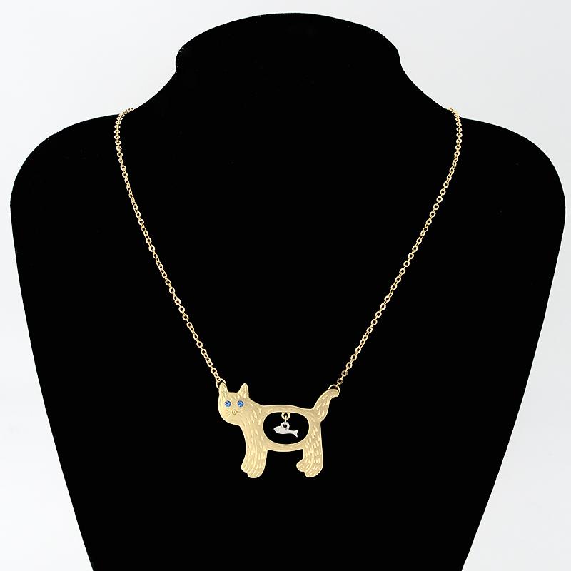 New Arrive Cat Fish Chain Hollowed Necklace long Necklace Gold Silver color Animal Charm New Trendy Jewelry
New Arrive Cat Fish Chain Hollowed Necklace long Necklace Gold Silver color Animal Charm New Trendy Jewelry