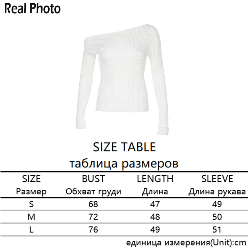 Rapwriter Off Shoudler Solid Ribbed Loose Knitted Sweater Women Streetwear Autumn Keep Warm Long Sleeve Pullover Top Winter 201030wtt