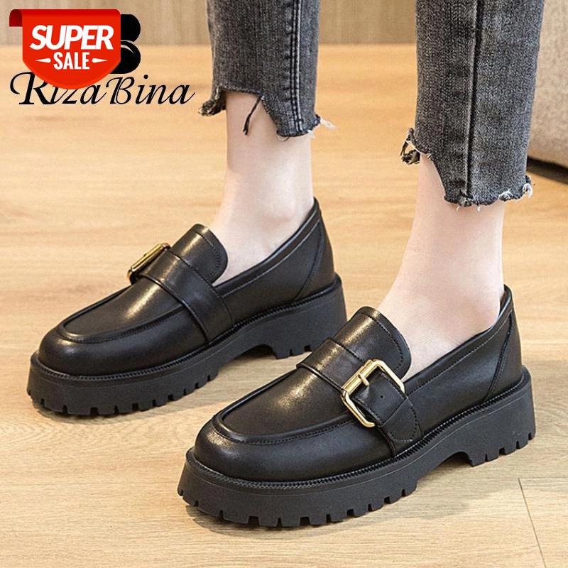 RIZABINA New Fashion Women Shoes Real Leather Flats Round Toe Metal Buckle Shoes Slip On Casual Daily Footwear Size 34-40 #n009, Black
RIZABINA New Fashion Women Shoes Real Leather Flats Round Toe Metal Buckle Shoes Slip On Casual Daily Footwear Size 34-40 #n009, Black
