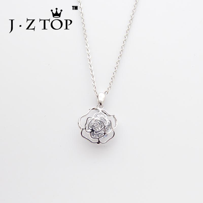 JZTOP Flower Zircon Necklace Hollow Roses Geometry Pendant Choker Necklace Female Exquisite Banquet Party Collier Jewelry Gift1
JZTOP Flower Zircon Necklace Hollow Roses Geometry Pendant Choker Necklace Female Exquisite Banquet Party Collier Jewelry Gift1