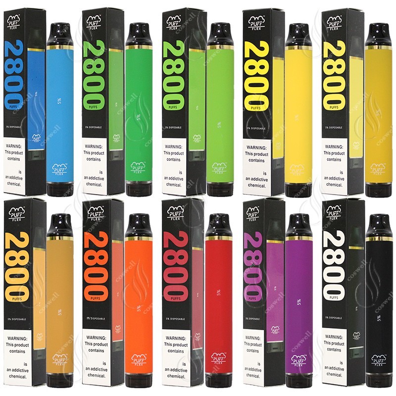 Battery Portable 10ML Vapor Puffs Disposable Cigarette Vape Pen 1500mAh New E Cartridge Pre Filled Bars Cig FLEX Vaporizer Devcice 2800 Erhl
Battery Portable 10ML Vapor Puffs Disposable Cigarette Vape Pen 1500mAh New E Cartridge Pre Filled Bars Cig FLEX Vaporizer Devcice 2800 Erhl