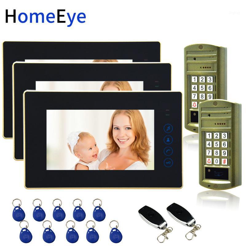 Password+ID Card+ Remote Unlock 7'' Video Door Phone Video Intercom Door Bell Home Access Control System for 2 Doors Waterproof1
Password+ID Card+ Remote Unlock 7'' Video Door Phone Video Intercom Door Bell Home Access Control System for 2 Doors Waterproof1
