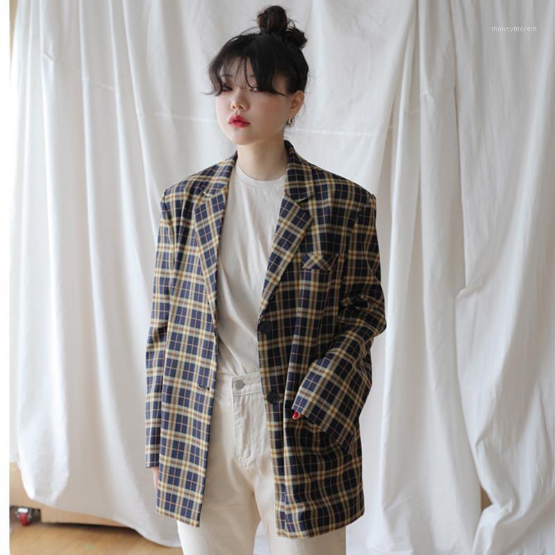 South Korea CHIC Spring Retro England Pattern Contrast Color Two-Button Loose Pocket Long-sleeved Cardigan Suit Jacket Women's1, Clear
South Korea CHIC Spring Retro England Pattern Contrast Color Two-Button Loose Pocket Long-sleeved Cardigan Suit Jacket Women's1, Clear