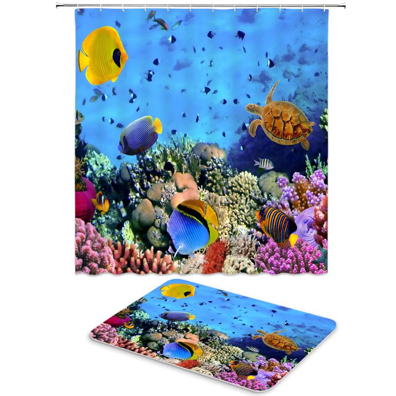 2pcs/set Ocean Sea Dolphin Fish Shower Curtain Set Bathroom Waterproof Polyester Cloth +Non-slip Mat Toilet Bathroom Home Decor
2pcs/set Ocean Sea Dolphin Fish Shower Curtain Set Bathroom Waterproof Polyester Cloth +Non-slip Mat Toilet Bathroom Home Decor