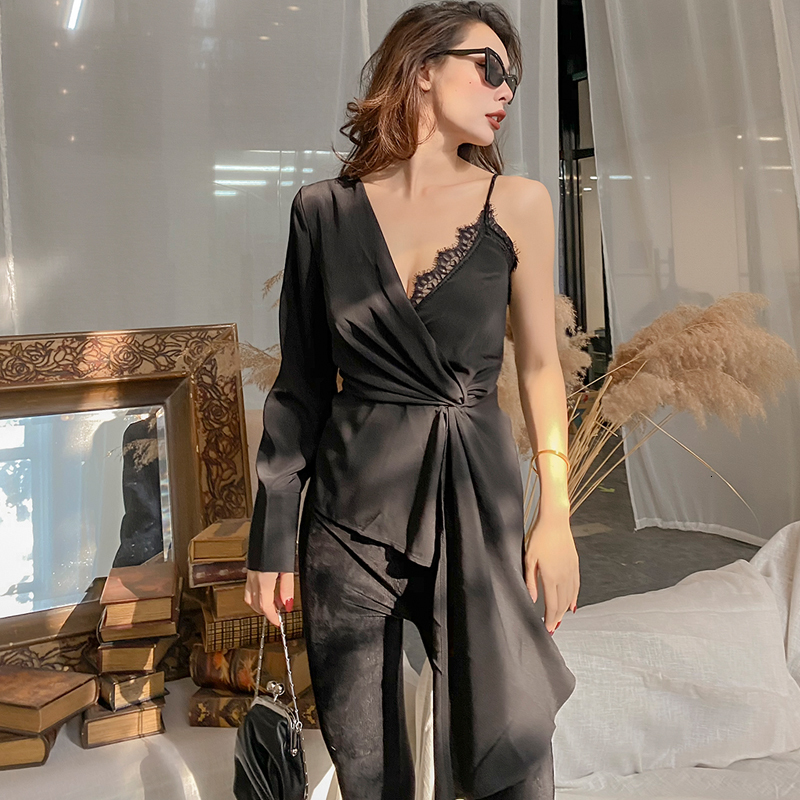 2021 New Super-handsome Fine 2-color Asymmetric Knot Chiffon Blouses Sexy Women's Tops of Casual All-match Fashion OWDL, Black.
2021 New Super-handsome Fine 2-color Asymmetric Knot Chiffon Blouses Sexy Women's Tops of Casual All-match Fashion OWDL, Black.