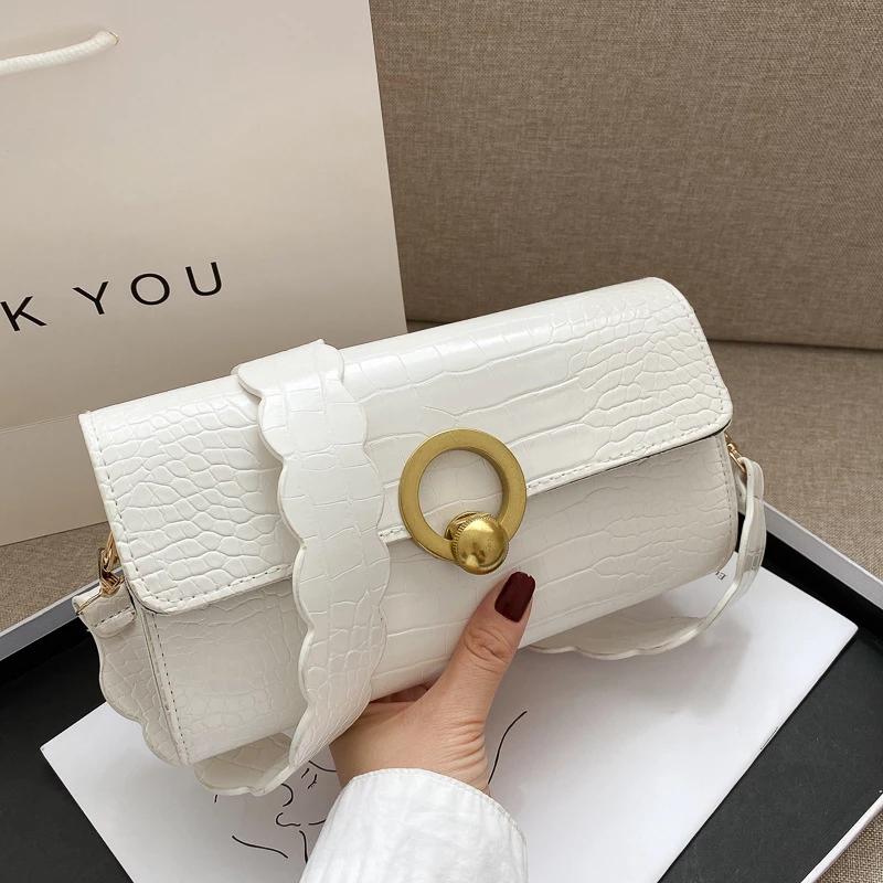 2021 Autumn New Women's Shoulder Bag Fashion Trend Texture Lady Bags Round Crocodile Pattern Hand Messenger Bag Female Wallet, White shoulder bag
2021 Autumn New Women's Shoulder Bag Fashion Trend Texture Lady Bags Round Crocodile Pattern Hand Messenger Bag Female Wallet, White shoulder bag